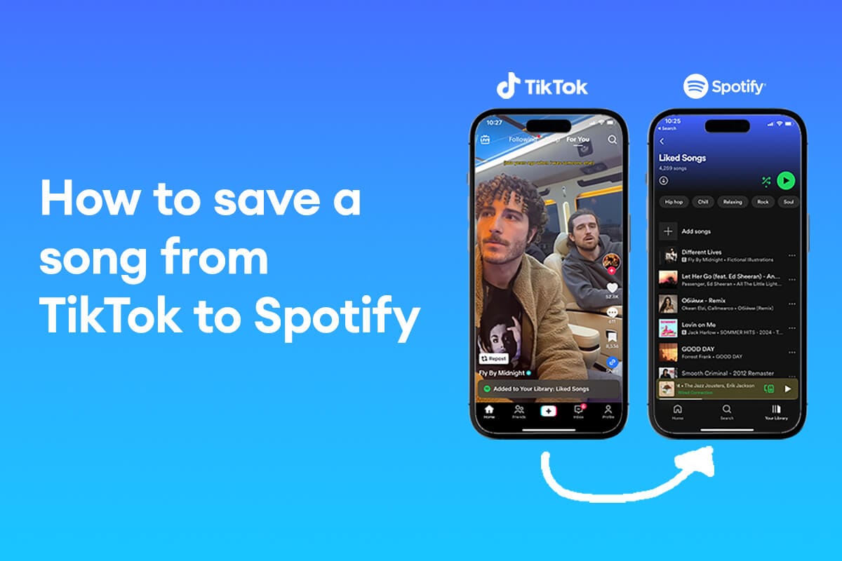 Cómo guardar canciones de TikTok a Spotify