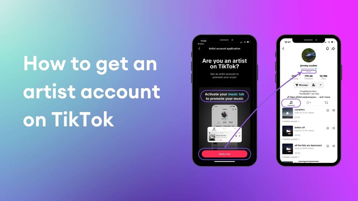 Cómo obtener una cuenta de artista en TikTok Guía para músicos